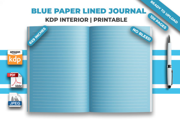 Blue Paper Lined Journal KDP Interior: A Strategic Tool for Your Publishing Business
