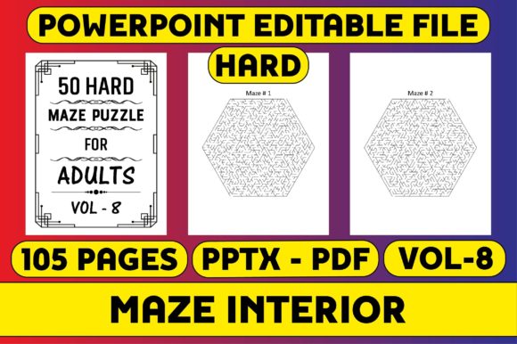 Explore 50 Hard Adult Maze Puzzles in Vo-8