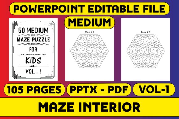 Explore Creativity with 50 Medium Maze Puzzles