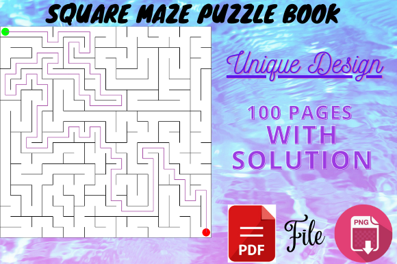 Explore Square Mazes for Kids Activity