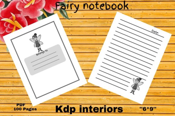 Fairy Theme Notebook Interiors: A Magical Touch for Your Creative and Professional Needs
