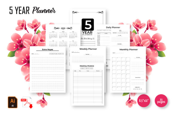 Maximizing Your Planning with the 5 Year Planner 2022-2026 KDP Interior