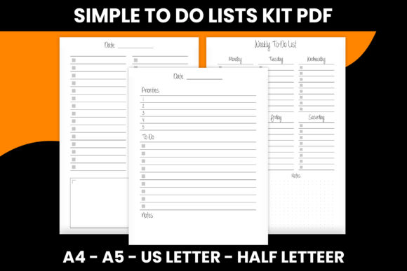 Simple to Do Lists Kit: Your Ultimate Organizer