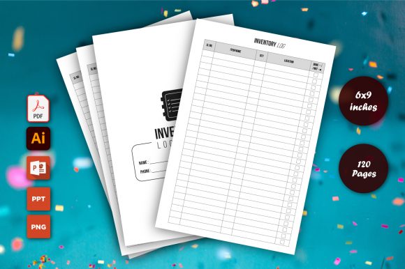 Streamline Your Inventory Management with the Inventory Log Book KDP Interior Design