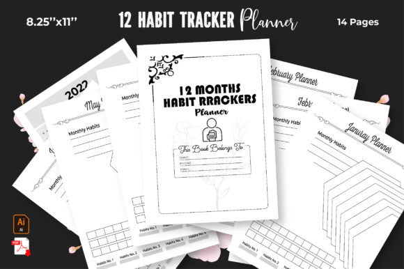 Unlock Your Potential with the 12 Month Habit Tracker - KDP Interior