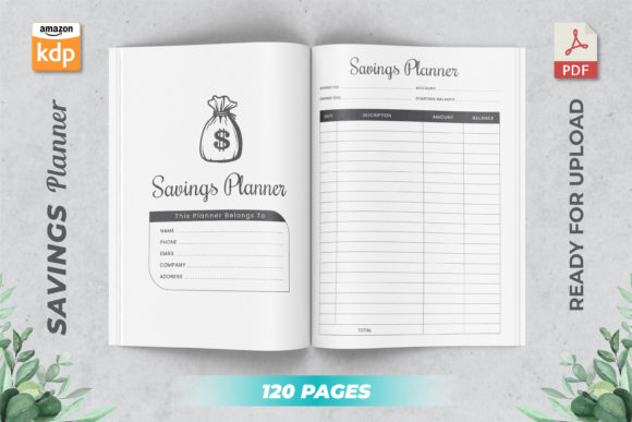 Unlocking Financial Clarity with a Printable Savings Tracker KDP Interior